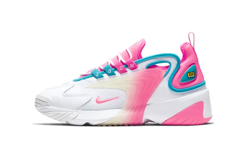 nike valentines day exclusive zoom 2k sneakers pink blue white womens love retro inspired vibrant air sole footwear