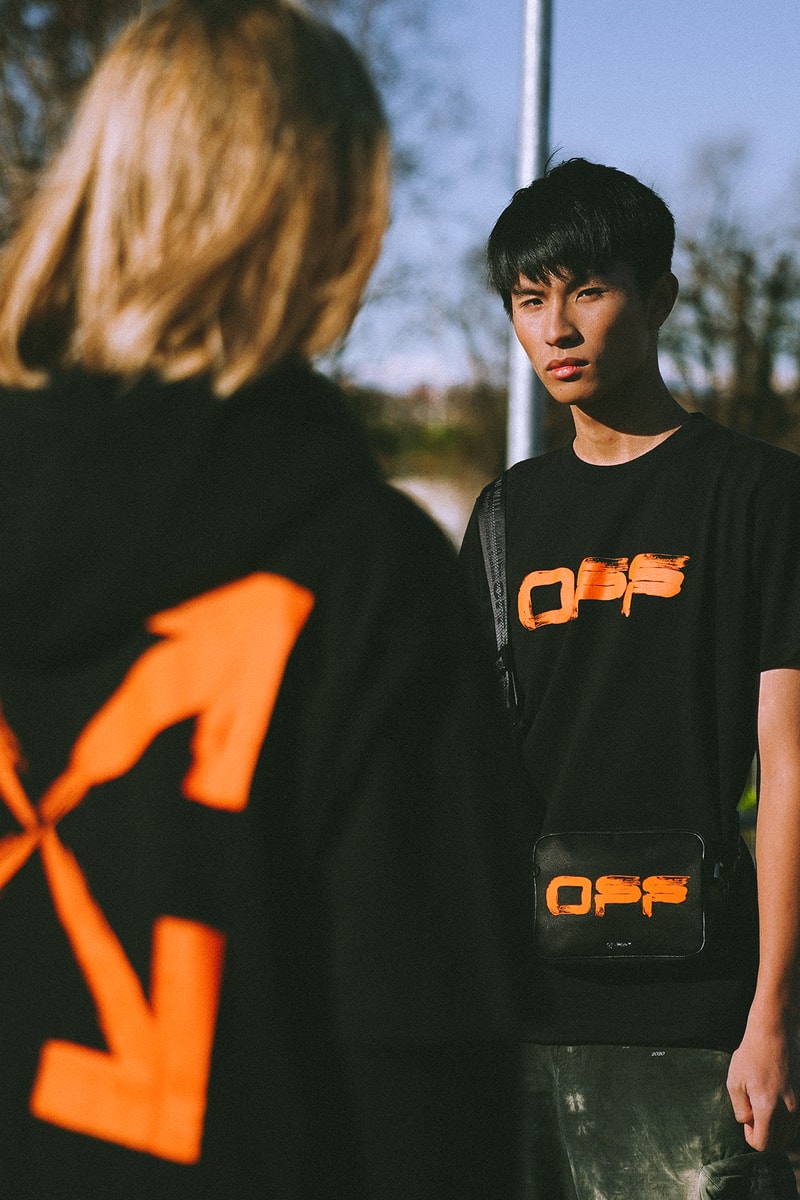 Off White "Bangkok" Capsule Collection T-Shirt Black Orange