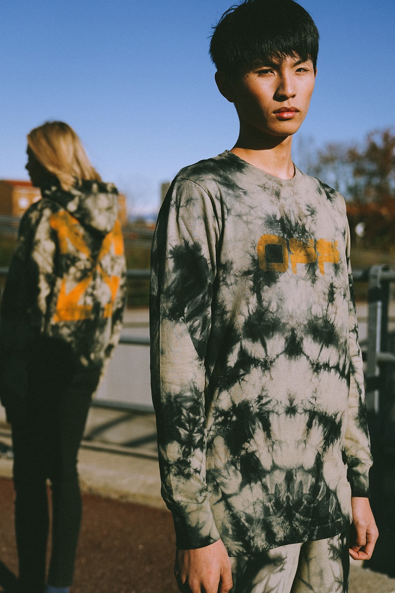 Off White "Bangkok" Capsule Collection Tie Dye Crewneck Hoodie