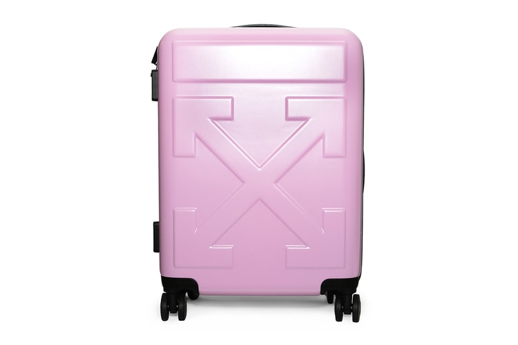 The Off-White™ "FOR TRAVEL" Arrow Suitcase Gets Dressed in Pink