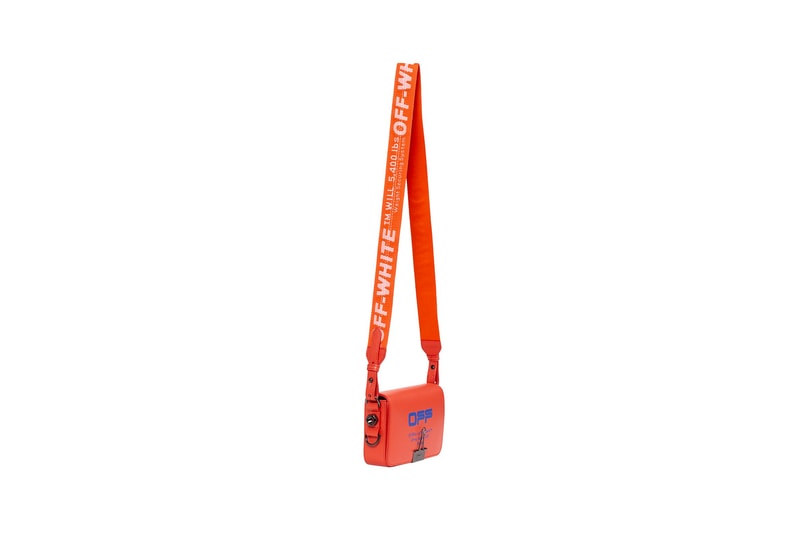 off white virgil abloh mini flap bag coral red orange spring summer fashion 