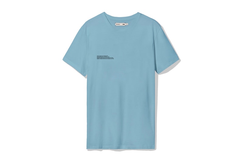 pangaia t-shirts seven colors sustainable recycle fashion environment eco friendly nature world pink blue green yellow orange cobalt