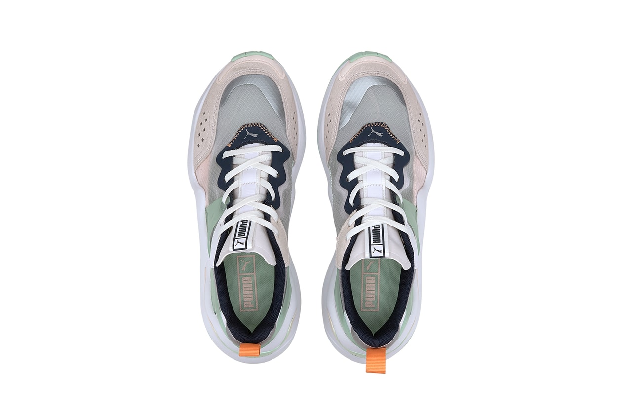 PUMA Rise White-Mist Green-Cantaloupe Campaign