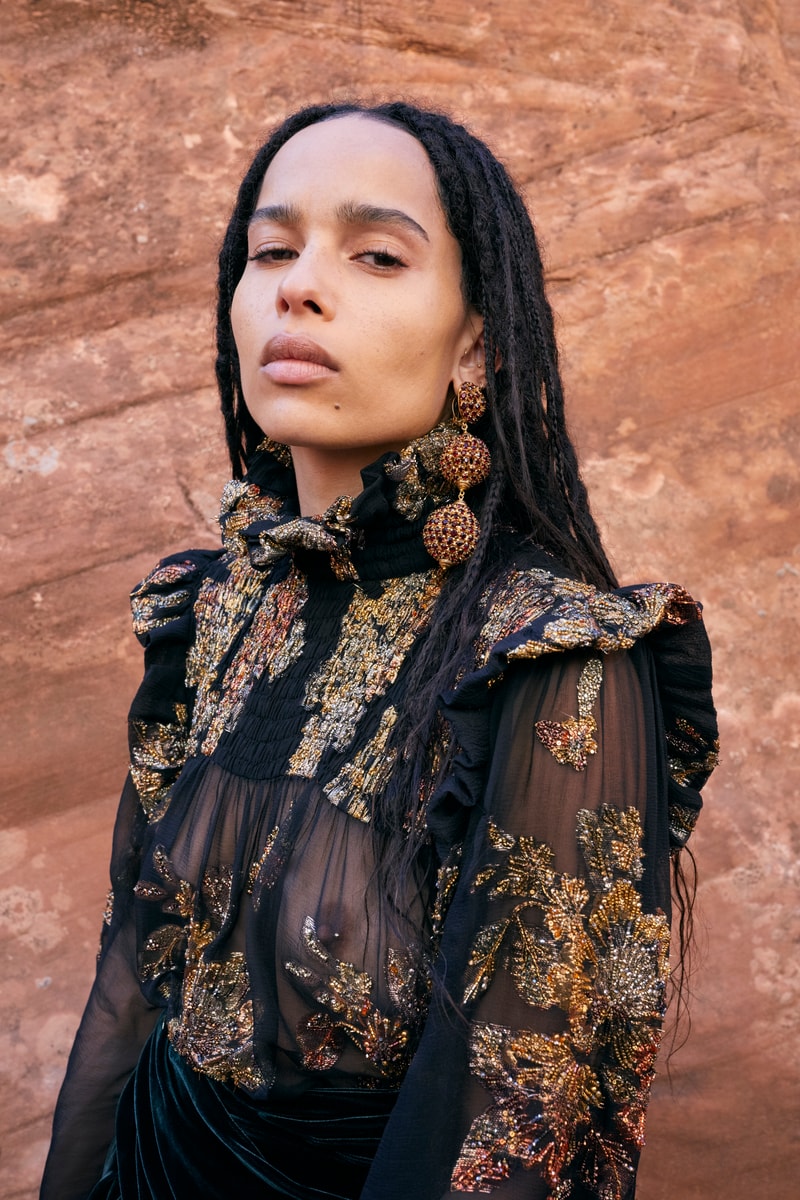 saint laurent zoe kravitz summer 20 campaign video collection anthony vaccarello juergen teller luxury fashion models binx walton freja beha erichsen