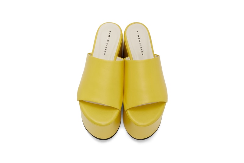 simon miller yellow blackout platform sandals shoes
