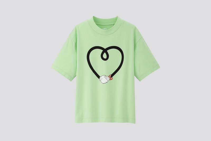 AMBUSH x Disney x Uniqlo UT Minnie Mouse Collection T-Shirt Heart Arms Green