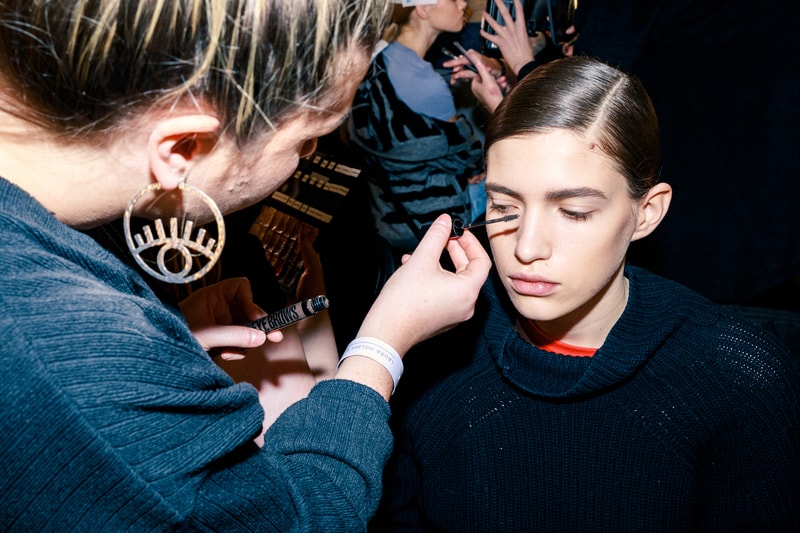 Backstage at JW Anderson Fall/Winter 2020 LFW Jonathan Anderson Collection Show London Fashion Week