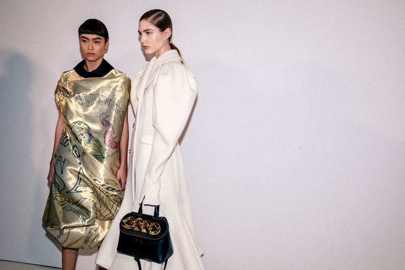 Backstage at JW Anderson Fall/Winter 2020 LFW Jonathan Anderson Collection Show London Fashion Week