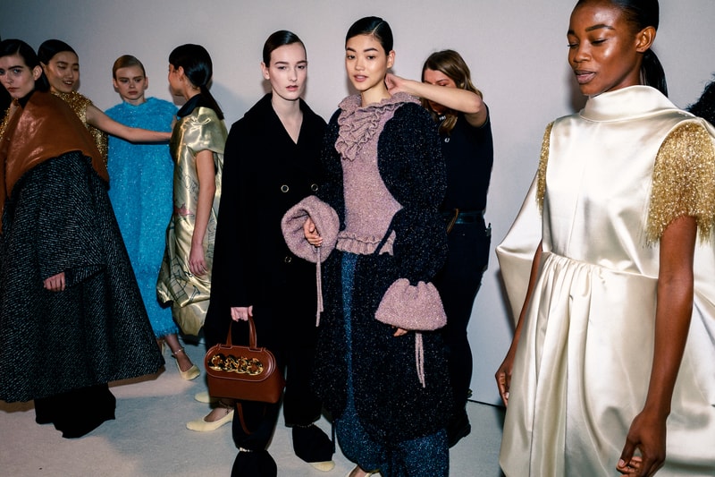 Backstage at JW Anderson Fall/Winter 2020 LFW Jonathan Anderson Collection Show London Fashion Week