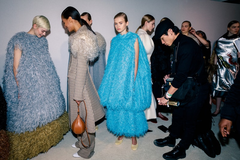 Backstage at JW Anderson Fall/Winter 2020 LFW Jonathan Anderson Collection Show London Fashion Week
