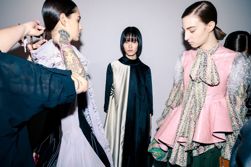 Backstage at JW Anderson Fall/Winter 2020 LFW Jonathan Anderson Collection Show London Fashion Week