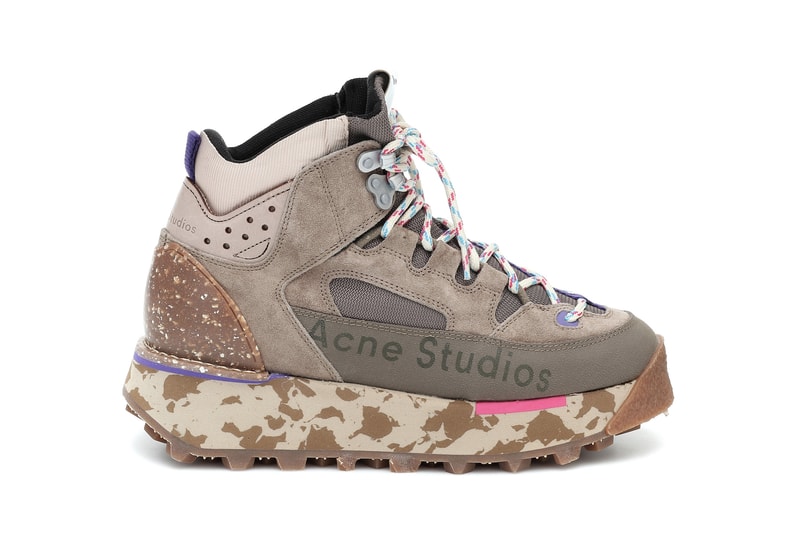 Acne Studios Logo Winter Boots Black/Beige