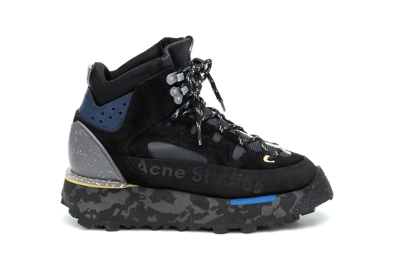 Acne Studios Logo Winter Boots Black/Beige