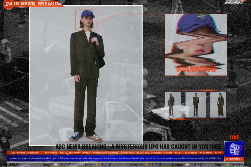 ader error spring summer vader collection space invaders game blazers suits black olive green tshirt shorts pants grey