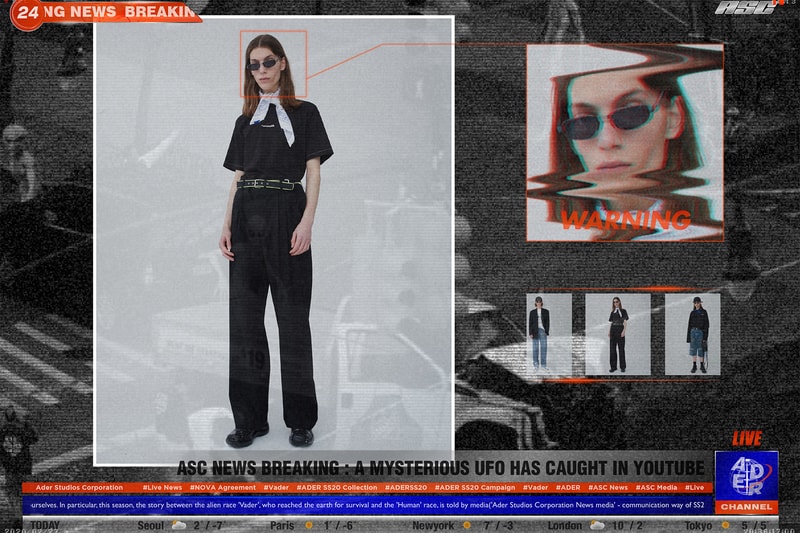 ader error spring summer vader collection space invaders game blazers suits black olive green tshirt shorts pants grey