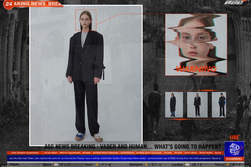 ader error spring summer vader collection space invaders game blazers suits black olive green tshirt shorts pants grey