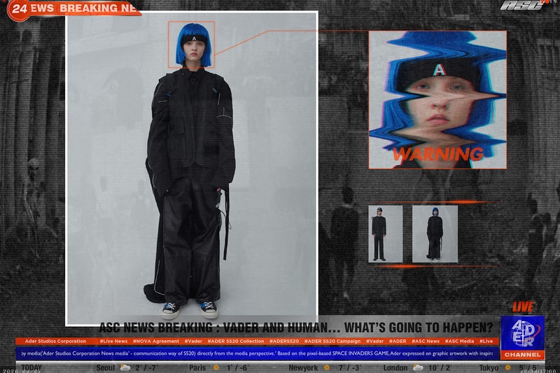 ader error spring summer vader collection space invaders game blazers suits black olive green tshirt shorts pants grey