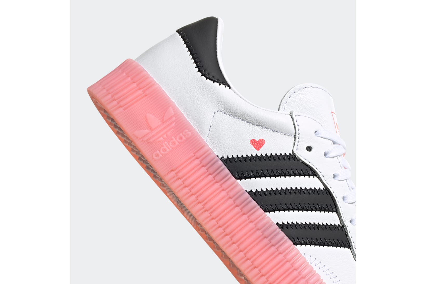 adidas pink heart shoes