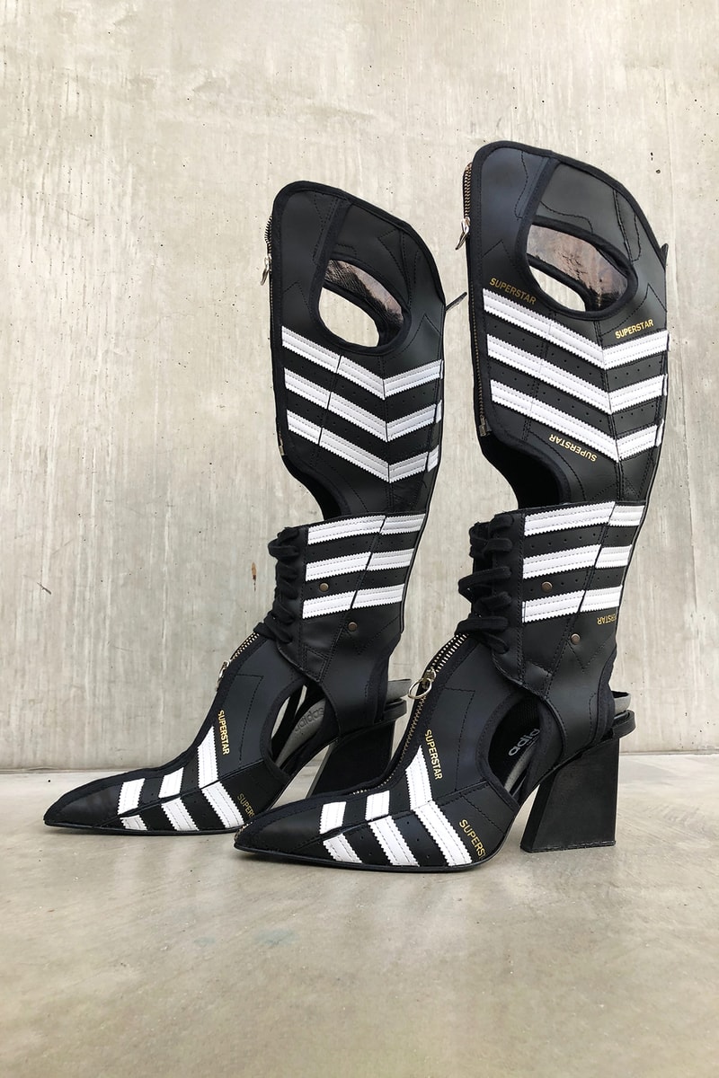 adidas x studio Marko Bakovic for Paolina Russo Fall/Winter 2020 Superstar Boot Black