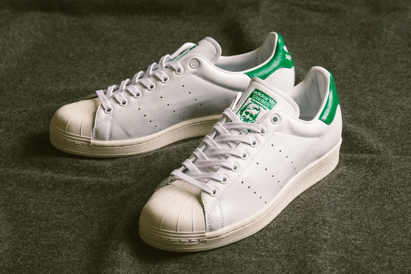 adidas superstan sneakers stan smith superstar white green