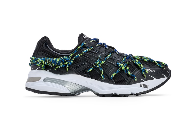rokh asics collaboration gel 1090 kinsei rope cord silver orange black