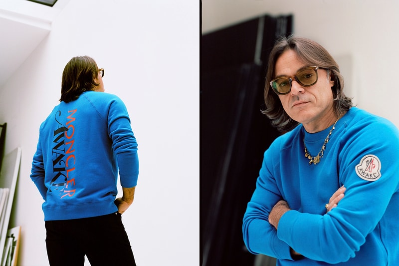 Awake NY x Moncler Collaboration Collection Lookbook Long-Sleeve Sweater Blue