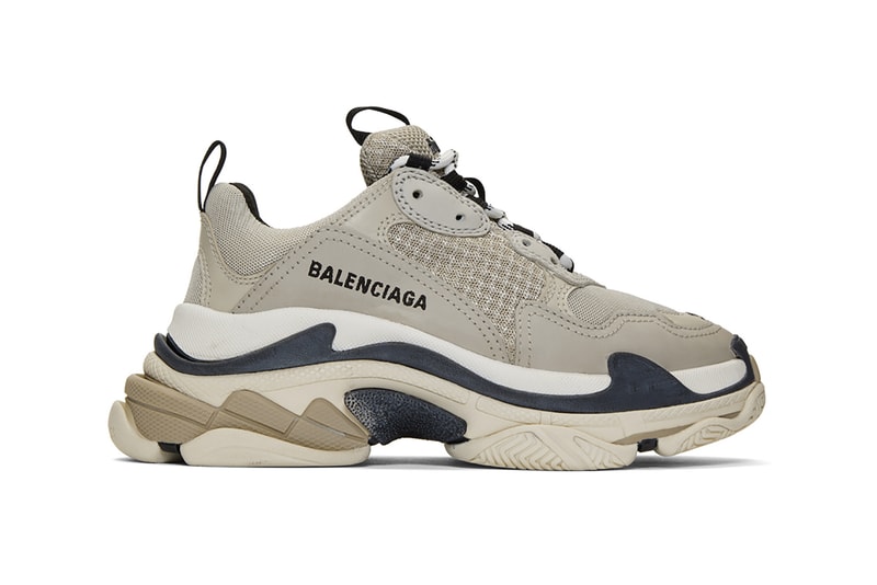 balenciaga triple s chunky sneakers beige brown black shoes footwear sneakerhead