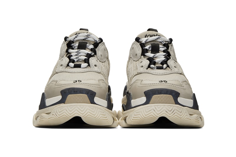 balenciaga triple s chunky sneakers beige brown black shoes footwear sneakerhead