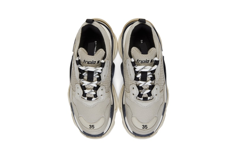 balenciaga triple s chunky sneakers beige brown black shoes footwear sneakerhead