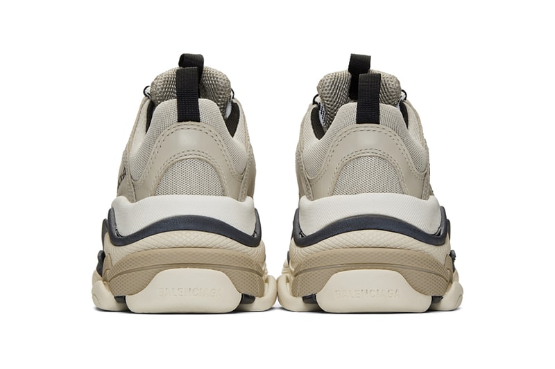 balenciaga triple s chunky sneakers beige brown black shoes footwear sneakerhead