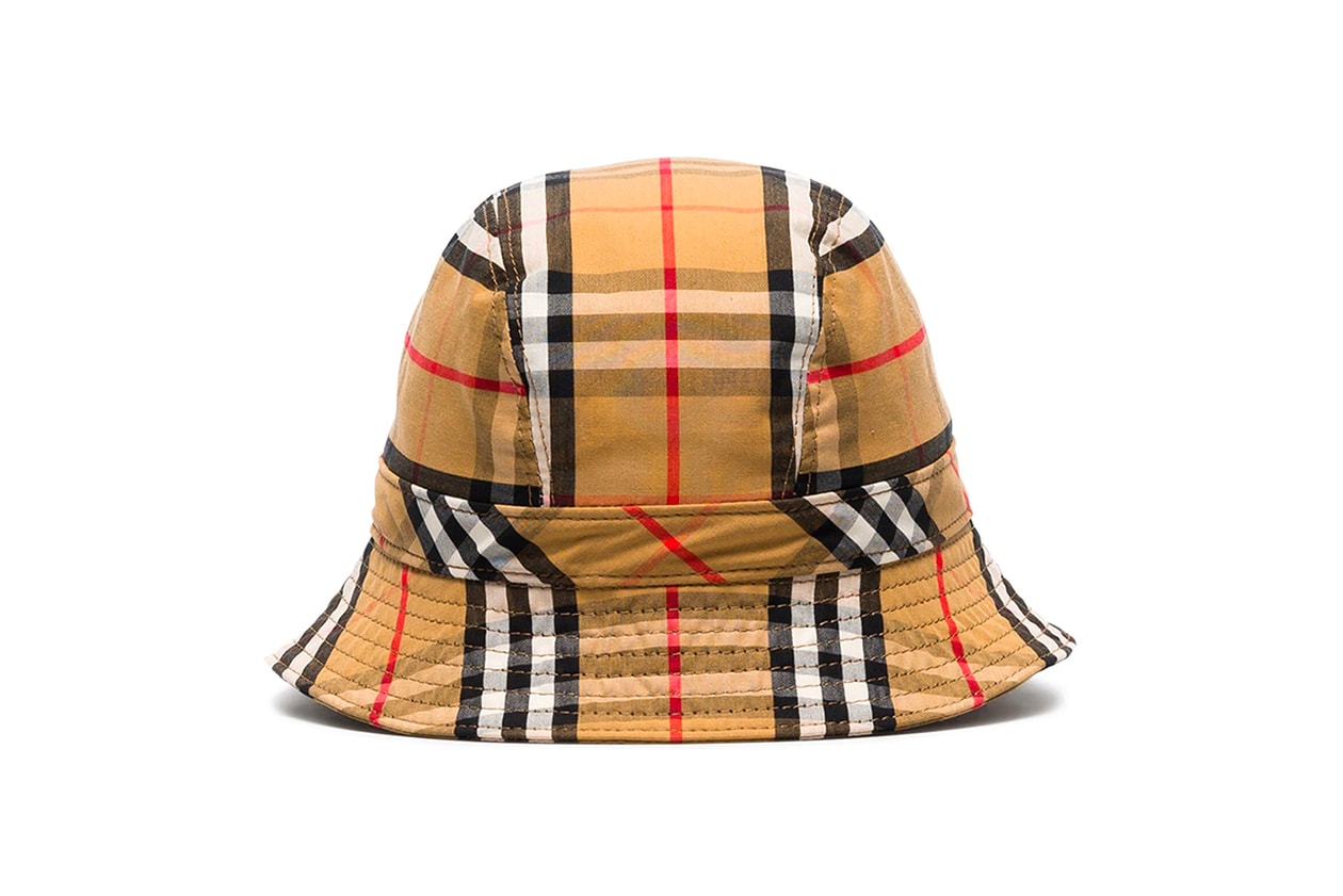 Burberry Bucket Hat Nova Check Vintage London Fashion Week Street Style Accessory 