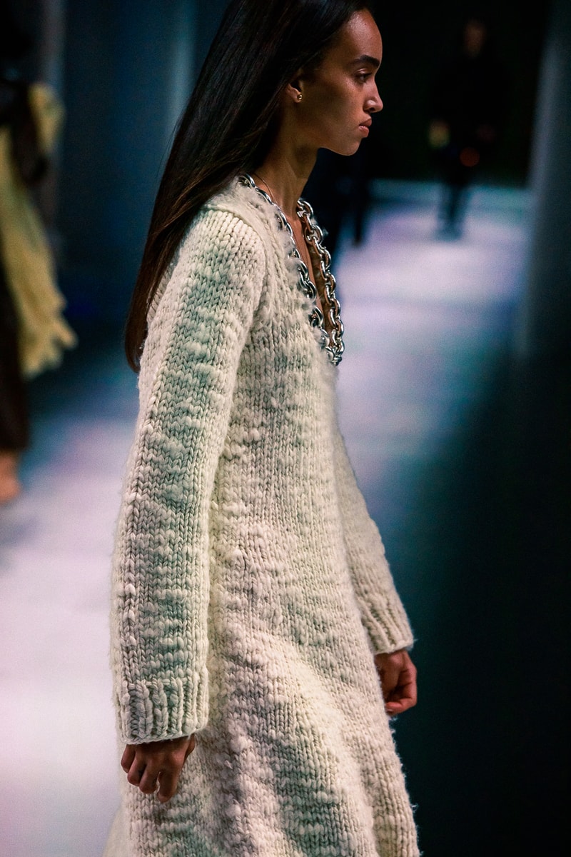 Bottega Veneta Fall Winter 2020 FW20 Runway Show Collection Milan Fashion Week Daniel Lee White Coat