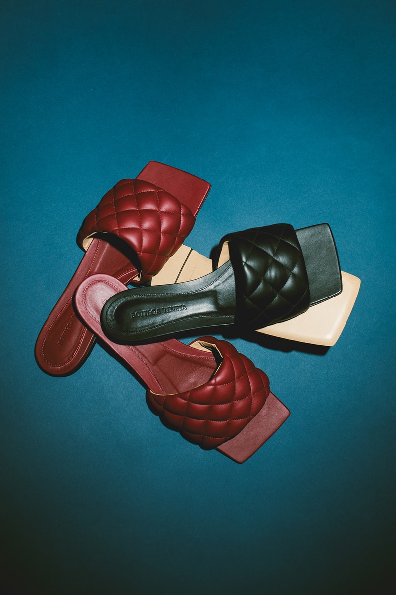 Bottega Veneta Spring/Summer 2020 Collection Padded Sandals Red Black