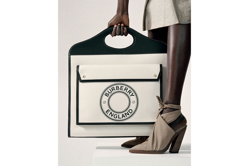 burberry canvas bags pocket peggy bucket anne crossbody spring summer designer purses riccardo tisci