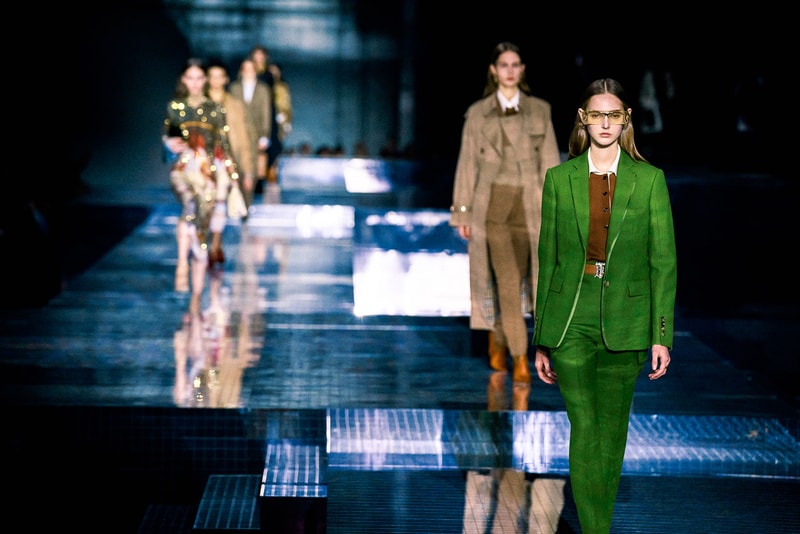 burberry fall winter london fashion week runway riccardo tisci carbon neutral sustainability
