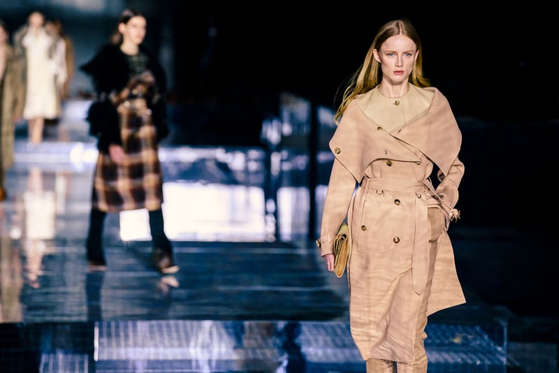 burberry fall winter london fashion week runway riccardo tisci carbon neutral sustainability