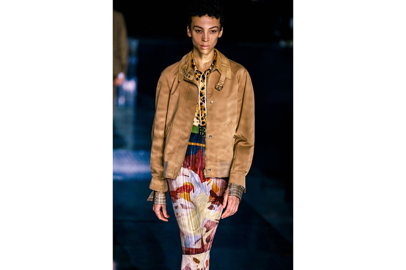 burberry fall winter london fashion week runway riccardo tisci carbon neutral sustainability