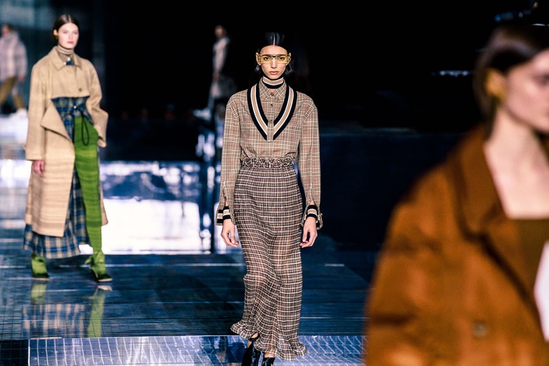burberry fall winter london fashion week runway riccardo tisci carbon neutral sustainability