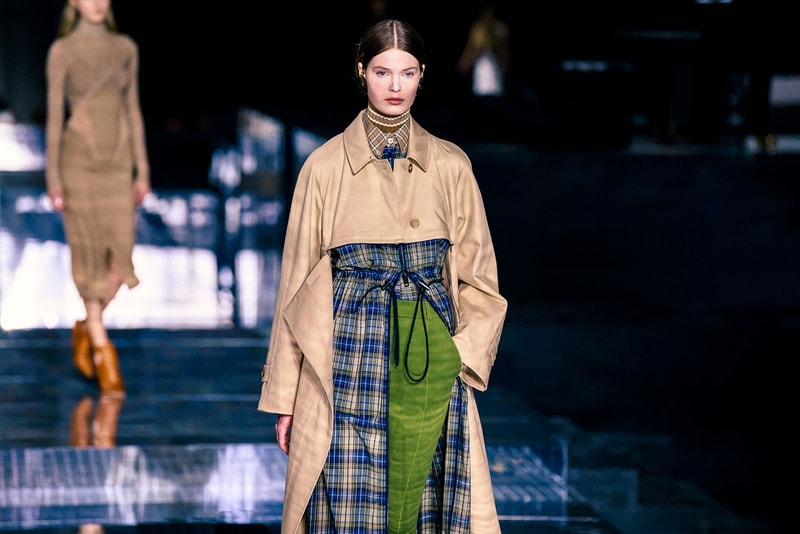 burberry fall winter london fashion week runway riccardo tisci carbon neutral sustainability