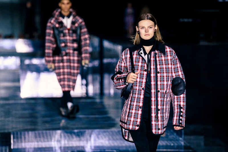 burberry fall winter london fashion week runway riccardo tisci carbon neutral sustainability