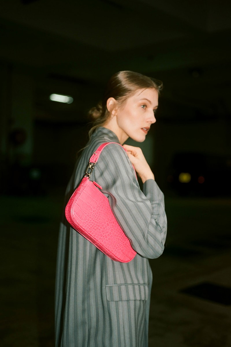 by far hbxwm collaboration rachel mini bags hot pink emerald green handbags 