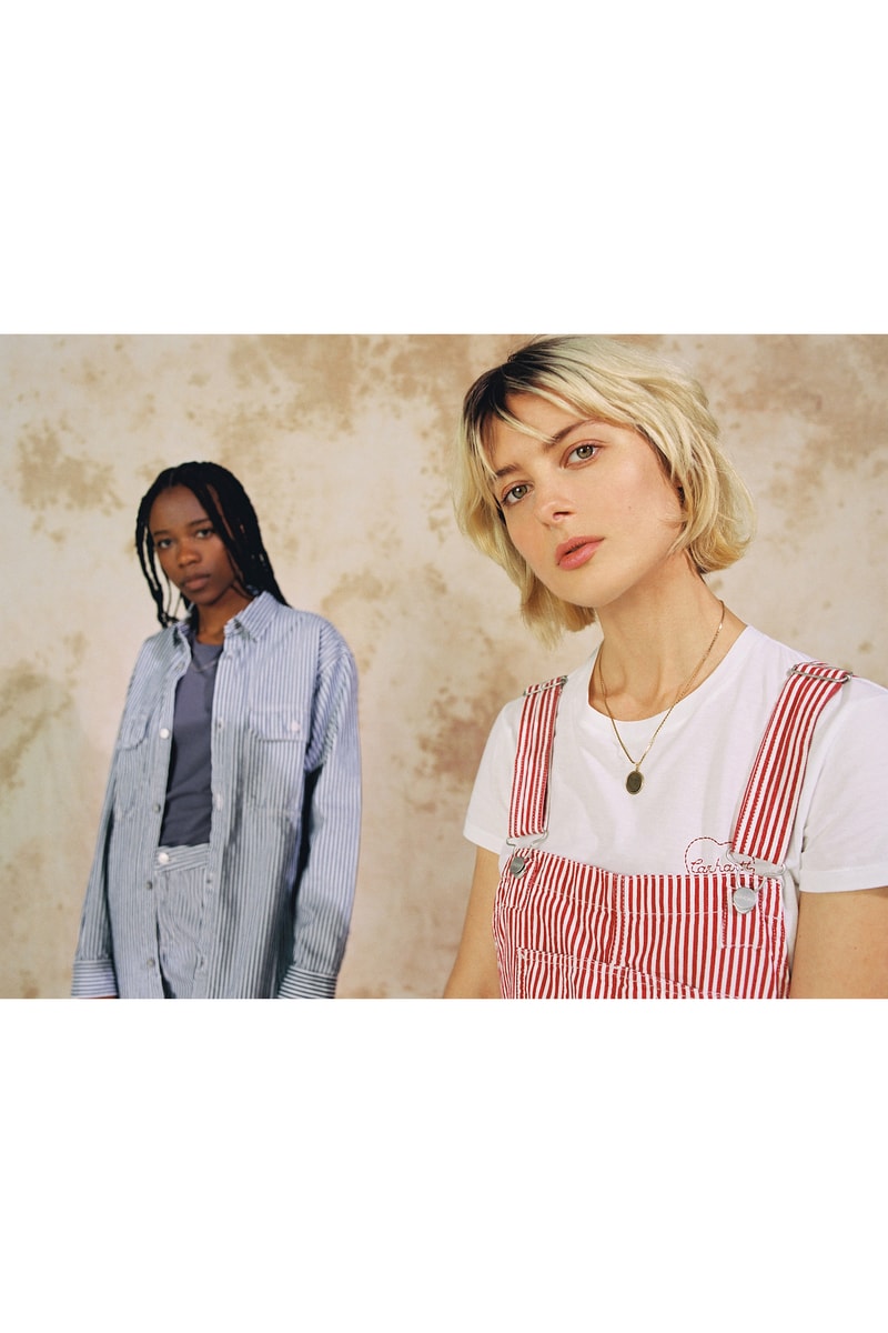 Carhartt WIP Spring/Summer 2020 Collection Lookbook Bib Overall Red Master Shirt Blue