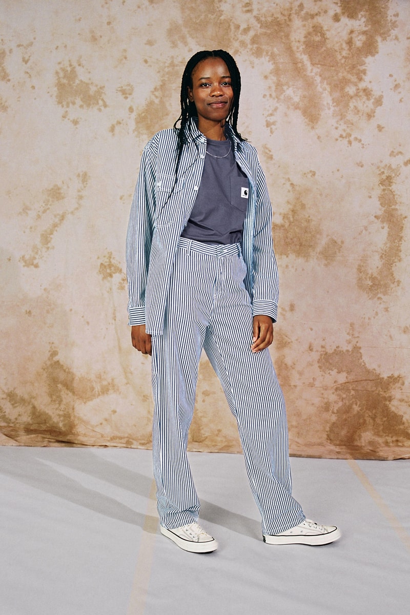 Carhartt WIP Spring/Summer 2020 Collection Lookbook Great Master Shirt Pierce Pant Straight Blue/White Rinsed