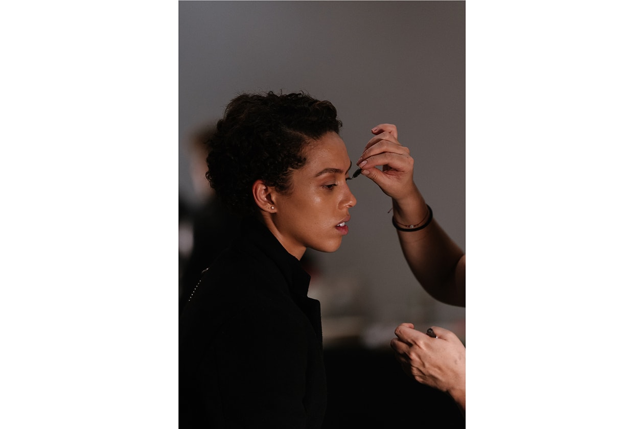 christopher john rogers fall winter new york fashion week nyfw collection backstage makeup hair