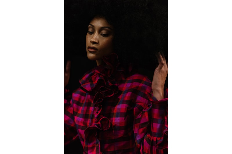 christopher john rogers fall winter new york fashion week nyfw collection backstage makeup hair