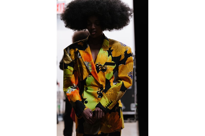 christopher john rogers fall winter new york fashion week nyfw collection backstage makeup hair