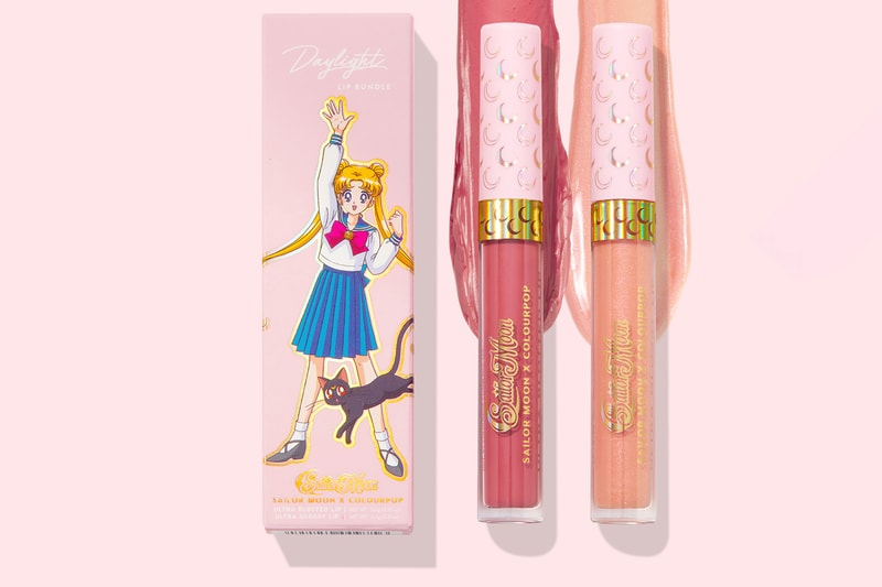colourpop sailor moon collaboration eyeshadows lipsticks blushes makeup beauty cosmetics glitter pink