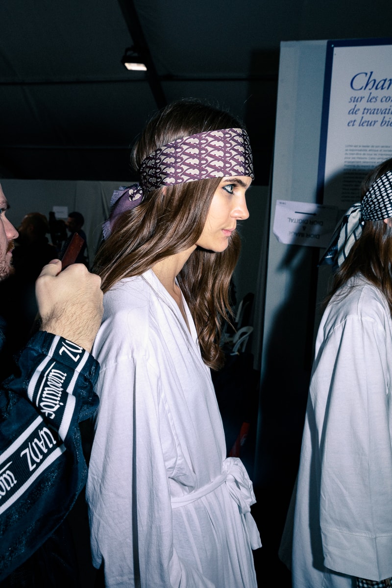 Dior Fall/Winter 2020 Collection Backstage Beauty Maria Grazia Chiuri Behind the Scenes Paris Fashion Week