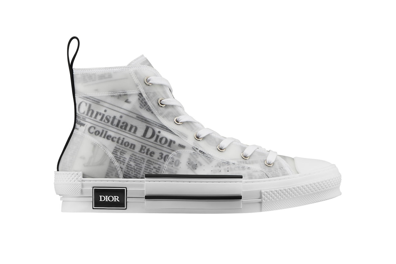 dior newspaper print homme mens kim jones daniel arsham saddle bag b23 sneakers accessories 