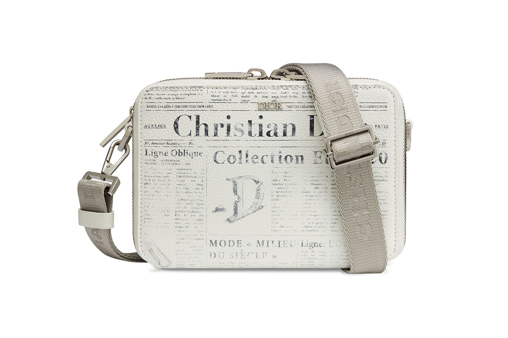 christian dior newspaper bag